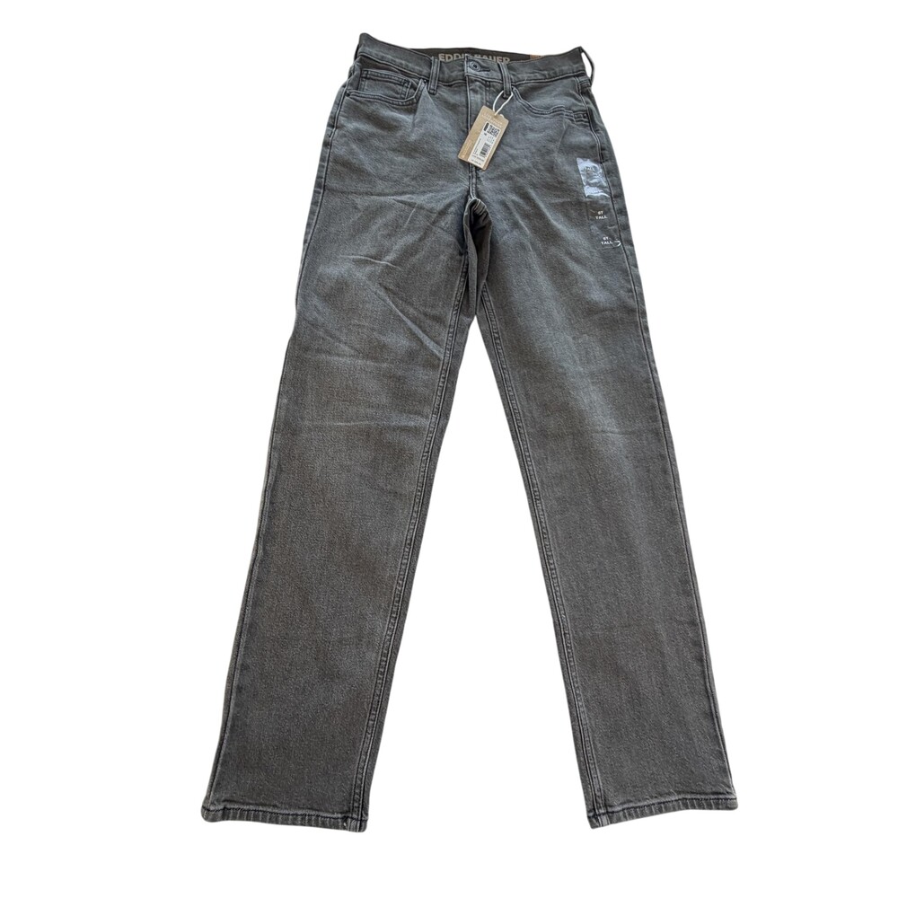 Eddie Bauer Authentic Voyager Perfect Straight Jeans Womens 6T Black Hi Rise
